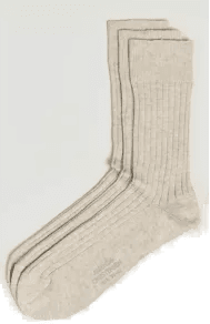 Amanda Christensen True Cotton Ribbed Socks 3-Pack
