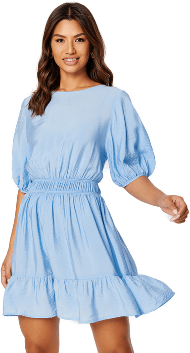 Gant Flounce Puff Sleeve Dress