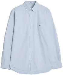 Gant Regular Fit Oxford Shirt Light Blue