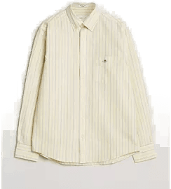 Gant Regular Fit Oxford Skjorte Lys Sennep