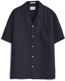 Gant Regular Fit Lyocell Shirt Evening Blue