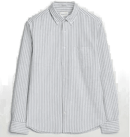 Gant Regular Fit Striped Shirt Vintage Blue