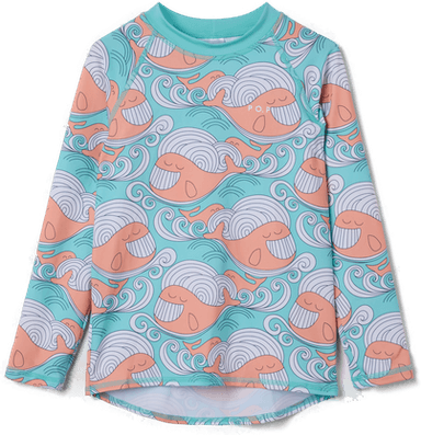 Polarn O Pyret Langermet UV-trøye hvaler