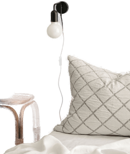 &Home Vegglampe John Svart