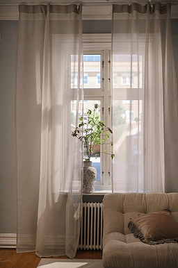 Jotex ALBA voilegardin 2-pakke