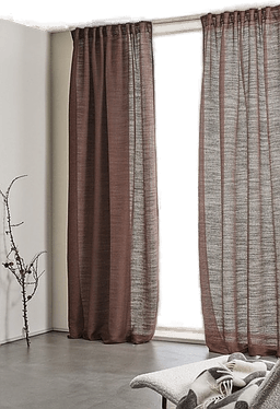 Jotex TESS gardin linmiks 2-pakke