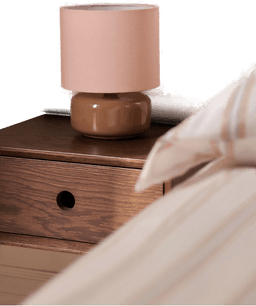 &Home Bordlampe Bobo Brun