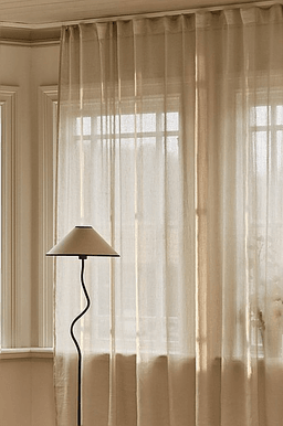 Jotex LINN gardin linmiks ekstra bred