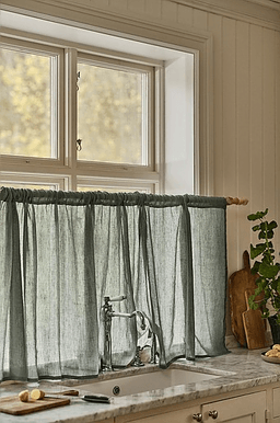 Jotex LINN kafégardin