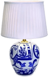 Markslöjd Göteborg Bordlampe 45cm Blå/hvit