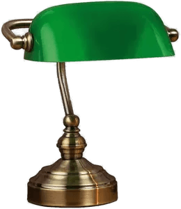 Markslöjd Bankers bordlampe grønn 25 cm