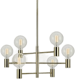 Markslöjd Capital Taklampe 6l Messing