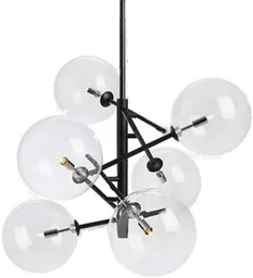 Markslöjd Andrew Taklampe Sort/klar