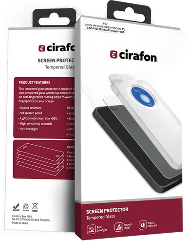 Cirafon Screenprotector Ultra-wide iPhone 14 Pro
