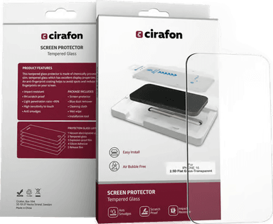 Cirafon Recycled Ultra-wide Skjermbeskytter iPhone 16