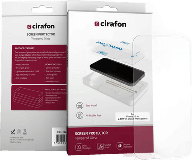 Cirafon Recycled Ultra-wide Skjermbeskytter iPhone Air