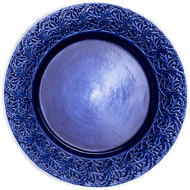 Mateus Lace tallerken 25 cm Blå