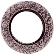 Mateus Lace tallerken 25 cm Plomme