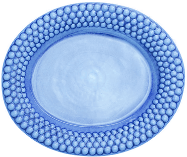 Mateus Bubbles ovalt fat 35 cm Lyseblå