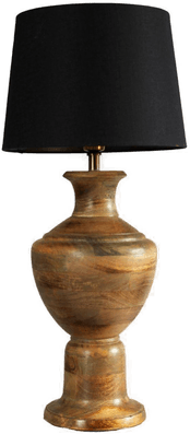 Pr Home Bordlampe Alma, svart/brun