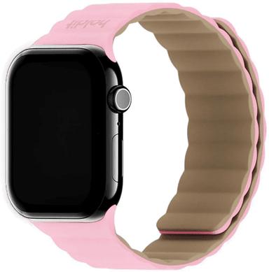Holdit Silicone Magnet Klokkerem Rosa/Beige 38/40/41/42 mm