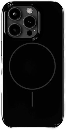 Holdit Mono Case iPhone 16 Pro - Deep Black/Grey