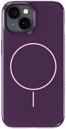 Holdit Mono Case Deep Plum/Pink iPhone 13