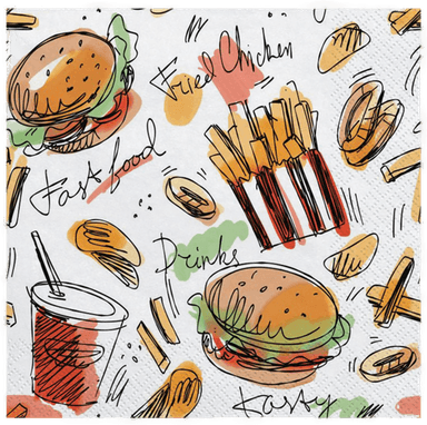 Dynäs Import Servietter Fast Food 20-pakning