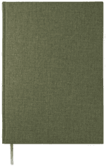 Adlibris Notatbok A4 Linjert Khaki Green