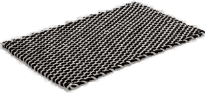 Etol Design Rope teppe svart/hvit 50x80 cm