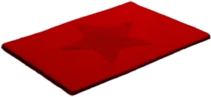 Etol Design Star gulvteppe rød