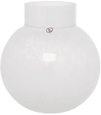 Ernst glassvase rund hvit 25 cm