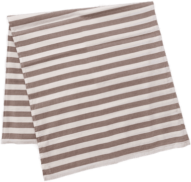 Ernst bordduk stripete 145x300 cm Muldvarp-hvit