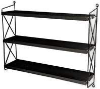 Nordform Hylle 3 hylleplan Svart