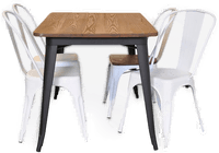 Nordform Spisesett 120 cm Svart