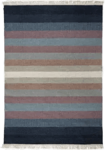 Kateha Tofta wave gulvteppe blå 170x240 cm