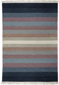 Kateha Tofta wave gulvteppe blå 200x300 cm