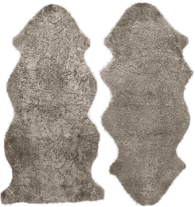 Skinnwille Curly fåreskinn 1,5 Sahara