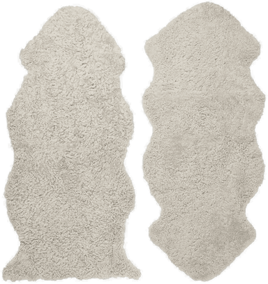 Skinnwille Curly fåreskinn 1,5 Sand