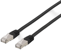 Deltaco U/FTP Cat6A patchkabel 3m svart