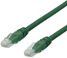 Deltaco Cat6a patchkabel 0,5m grønn