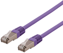 Deltaco Cat6a patchkabel 1,5 m lilla