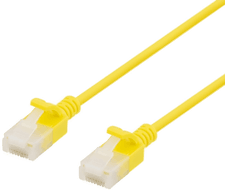 Deltaco Cat6a patchkabel 0,5 m gul