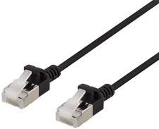 Deltaco U/FTP Cat6a patchkabel 3 m svart