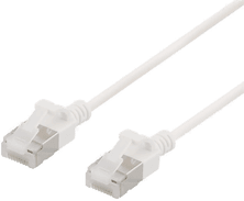 Deltaco U/FTP Cat6a patchkabel 1,5m hvit