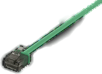 Deltaco Cat6a patchkabel 0,5 m grønn