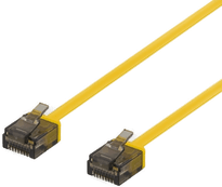 Deltaco Cat6a patchkabel 1 m gul