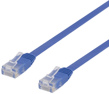 Deltaco Cat6 patchkabel 0,5 m blå
