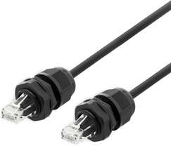 Deltaco S/FTP Cat6a patchkabel 5m svart
