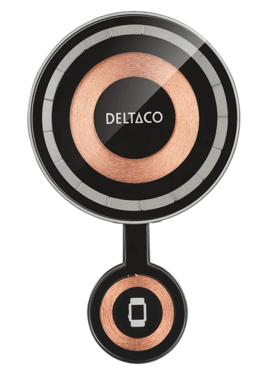 Deltaco 2-In-1 Magnetisk Trådløs Lader 15W